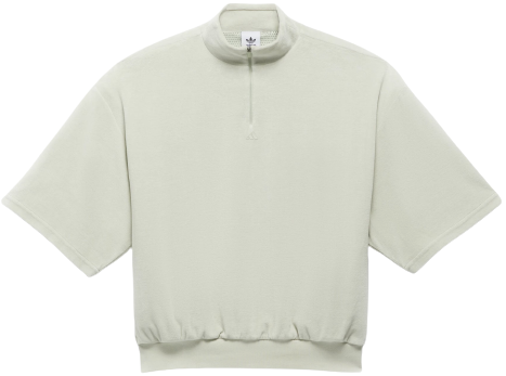 Áo Adidas Basketball Velour 1/2-zip Sweatshirt 'Halo Green' IA1989