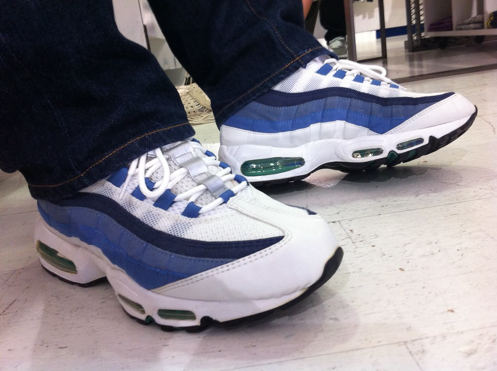Giày Nike Air Max 95 OG 'White Slate Blue' 554970-131 – AUTHENTIC SHOES