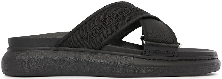 Dép Alexander Mcqueen Hybrid Slide 'Black' 627182-W4N21-1081