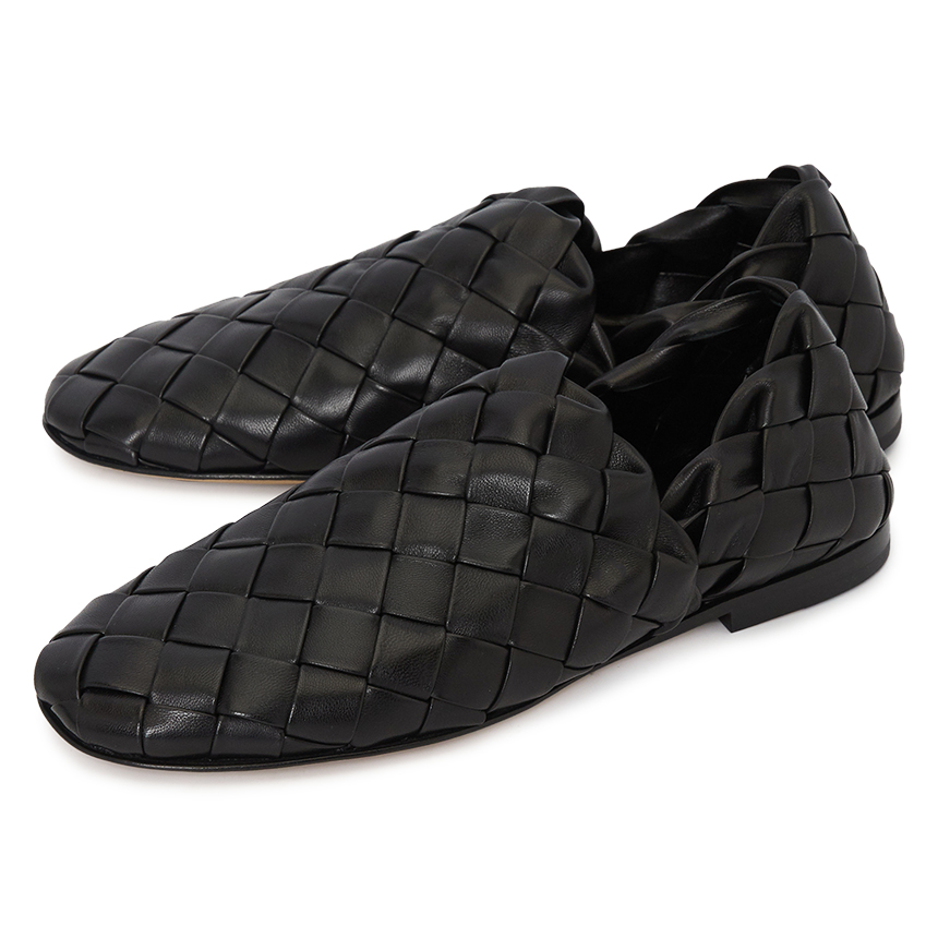 Giày Bottega Veneta Intrecciato 'Black' 651029-V09F0-1000
