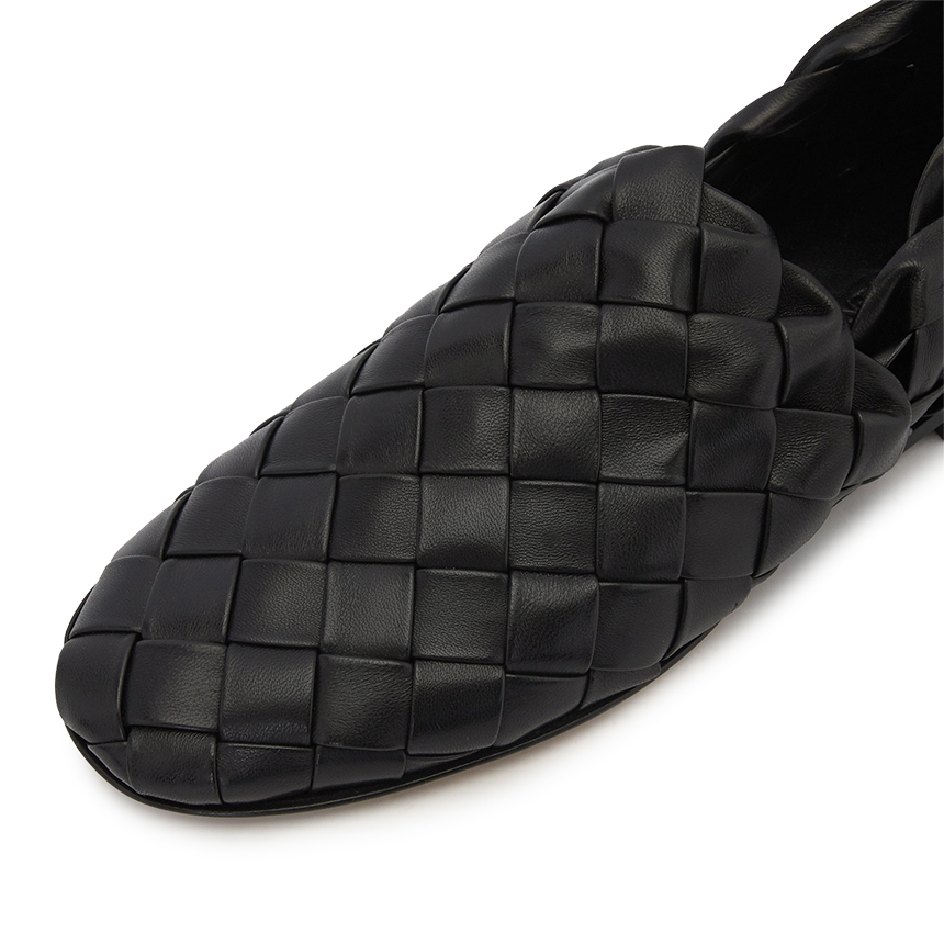 Giày Bottega Veneta Intrecciato 'Black' 651029-V09F0-1000