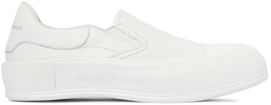 Giày Alexander Mcqueen Deck Skate Plimsol 'White' 654595-WHZT8-9065