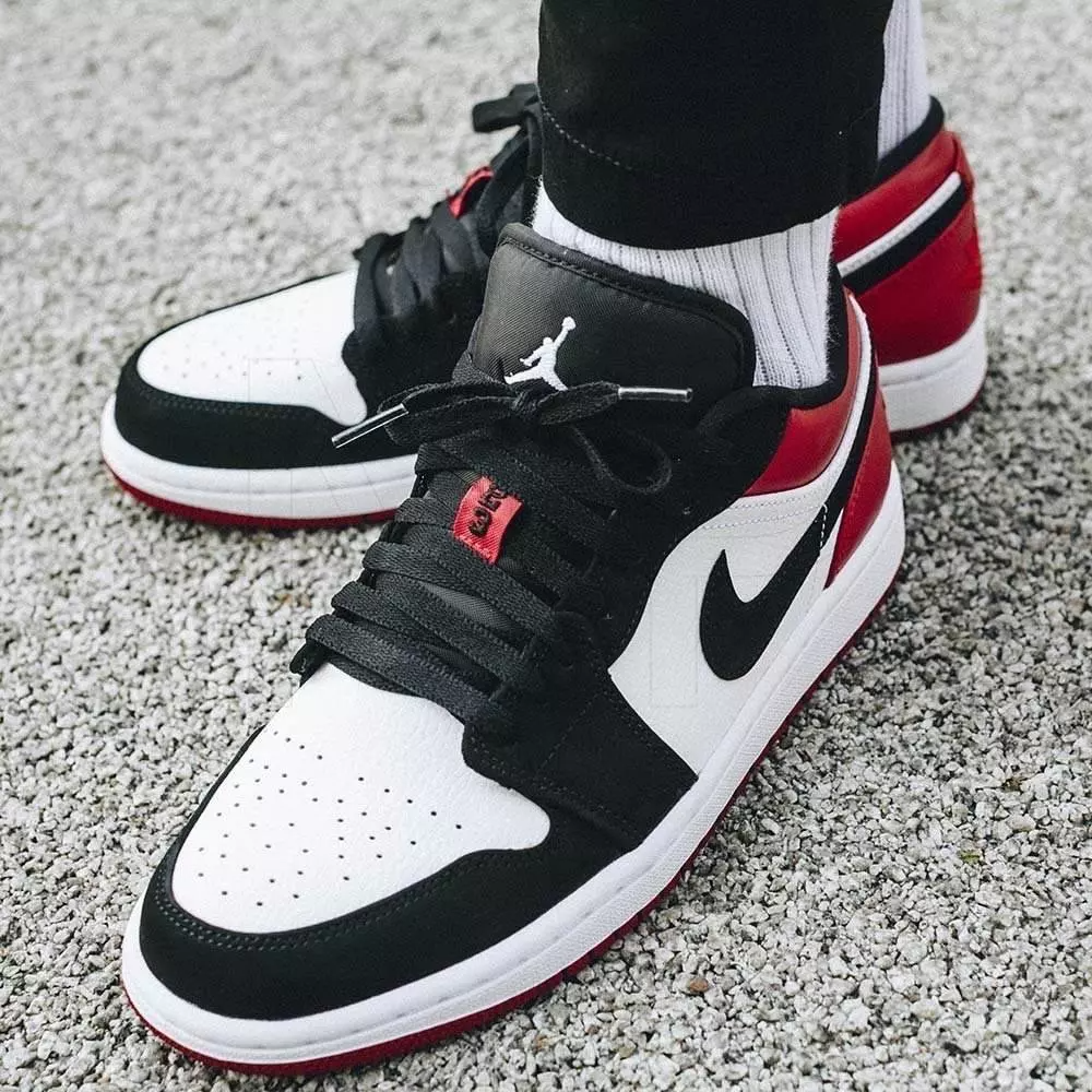 jordan low black toe