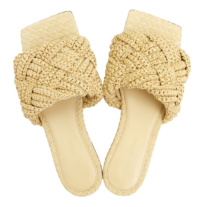 Dép Bottega Veneta Intrecchio Lido 'Beige' 729756-V0GO0-2624
