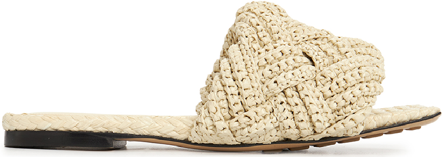 Dép Bottega Veneta Intrecchio Lido 'Ivory' 729756-V0GO0-9013