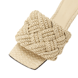 Dép Bottega Veneta Intrecchio Lido 'Ivory' 729756-V0GO0-9013