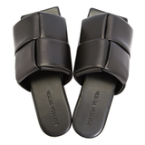 Dép Bottega Veneta Intrecciato Patch 'Black' 741350-VBSD0-1000
