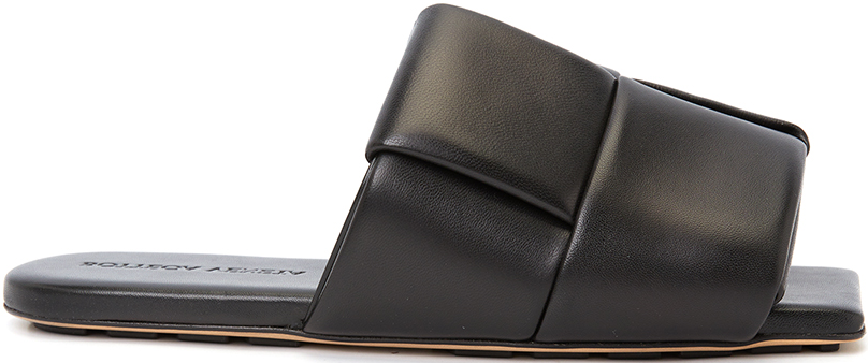 Dép Bottega Veneta Intrecciato Patch 'Black' 741350-VBSD0-1000