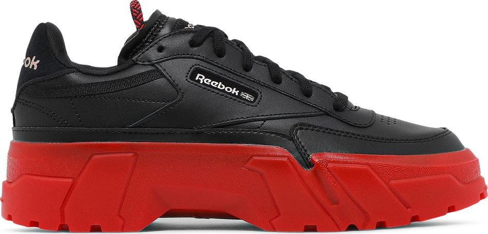 Giày Reebok Club C x Cardi B 'Black Vector Red' H05179