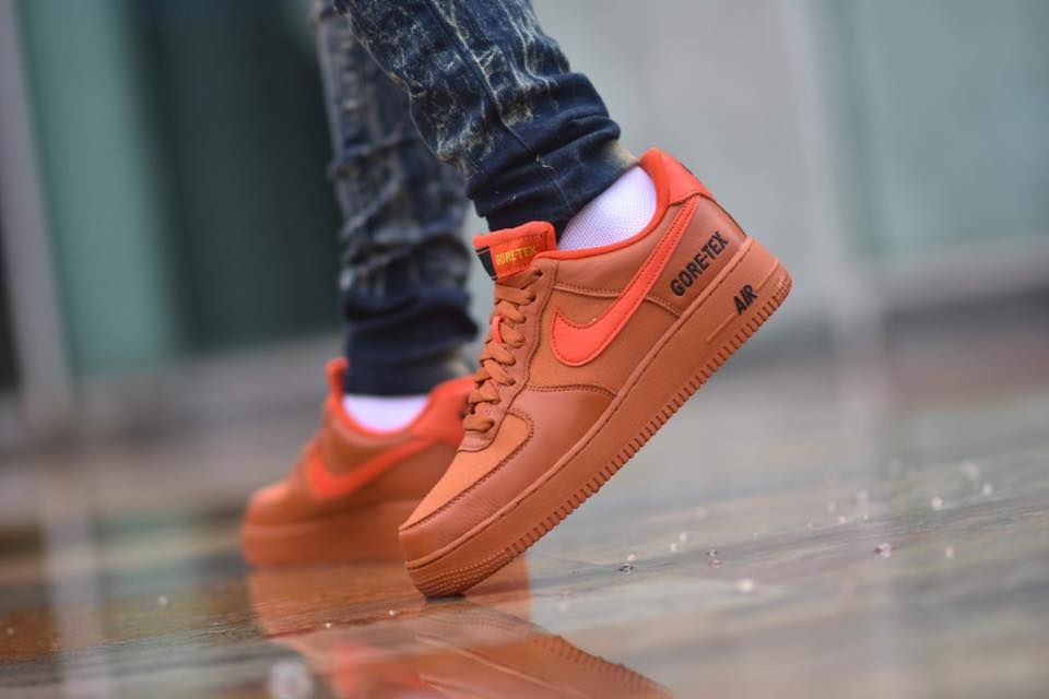 burnt orange air force ones