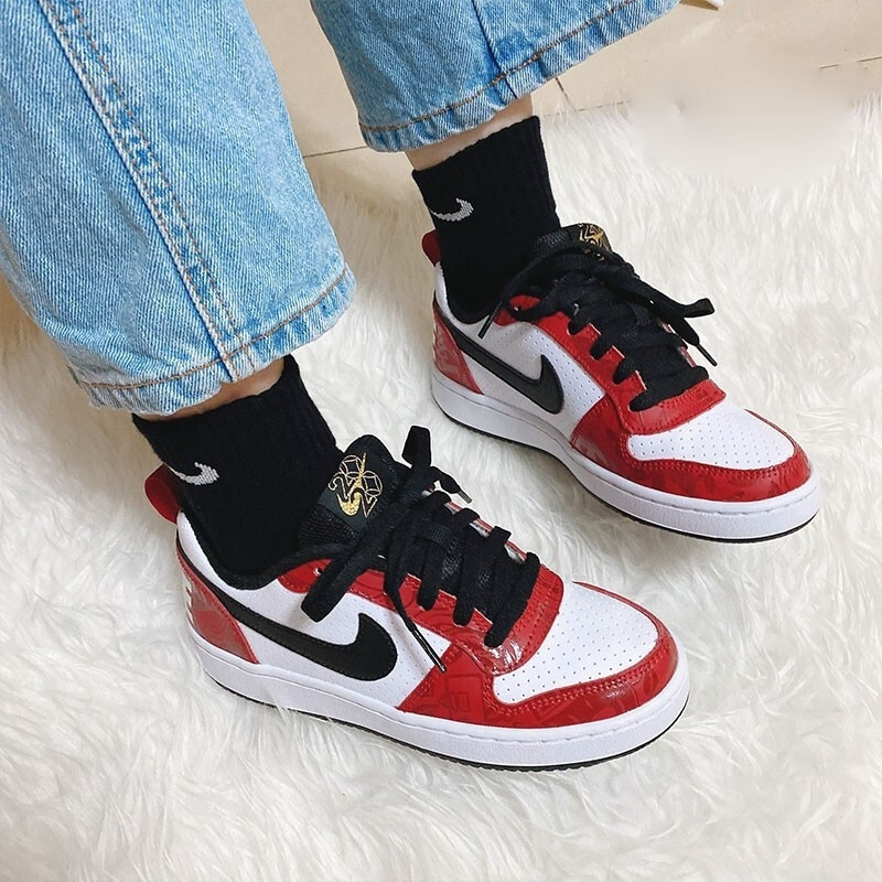 Giày Nike Court Borough Low 2020 GS ‘Chicago Red’ CU2983-101