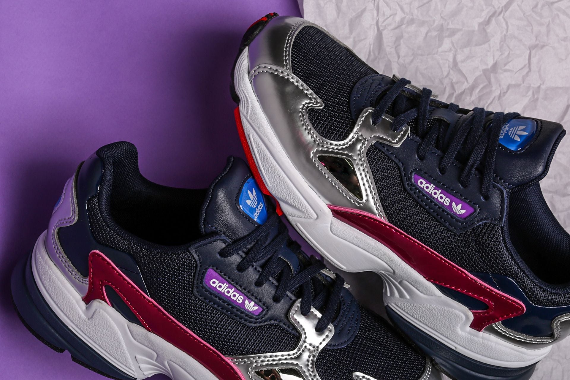 adidas falcon silver