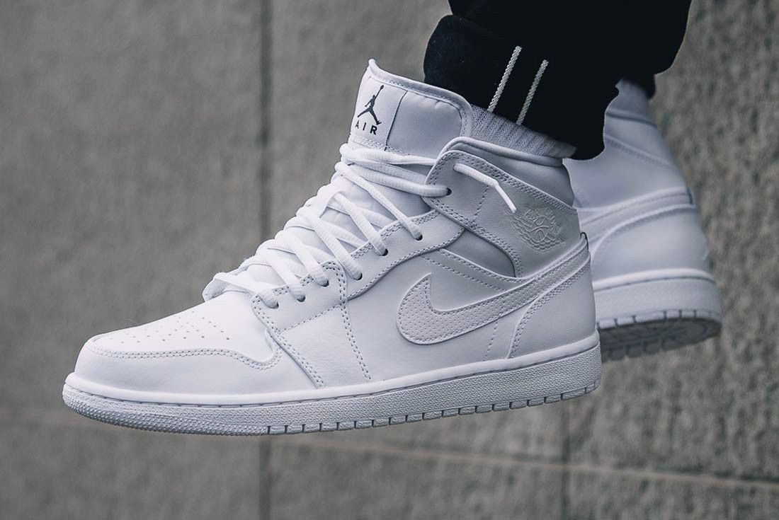 fully white jordans