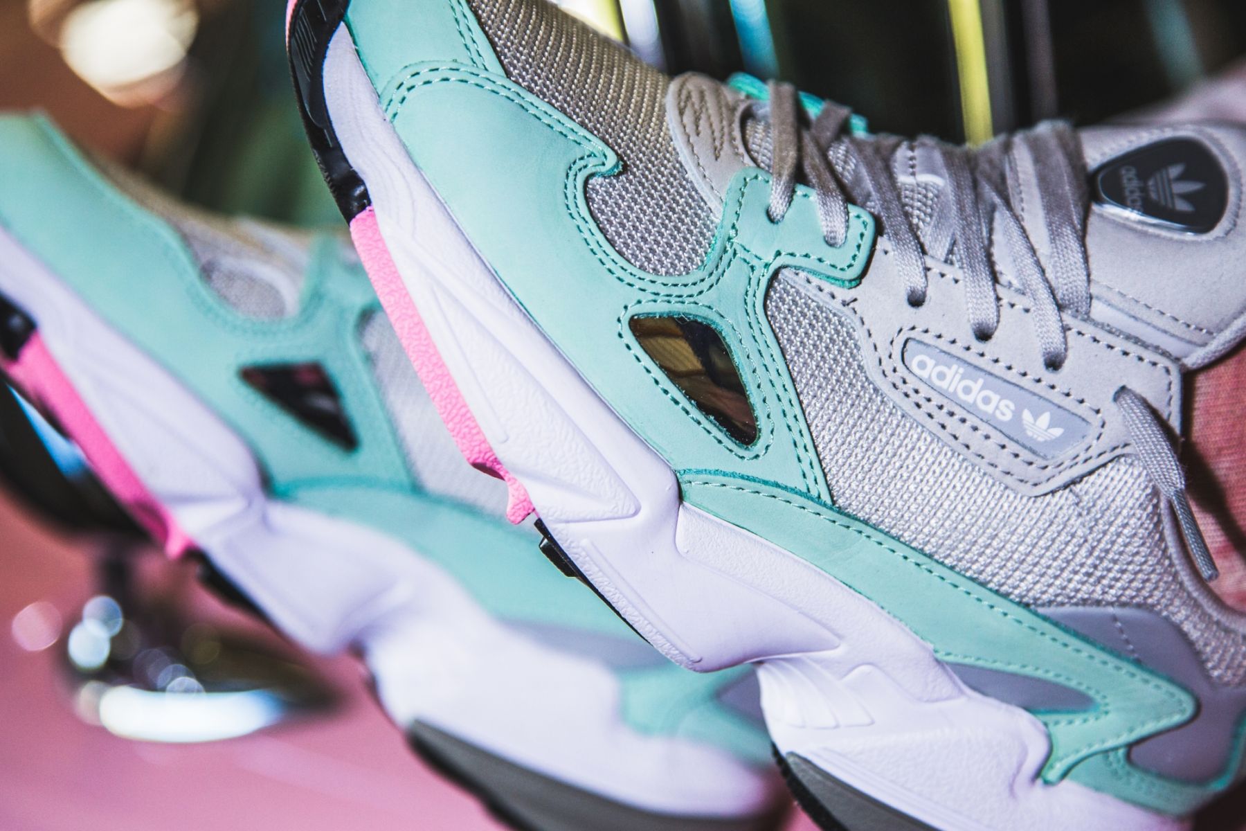 Adidas Originals Falcon 'Watermelon Grey Easy Green' B28127 – AUTHENTIC SHOES