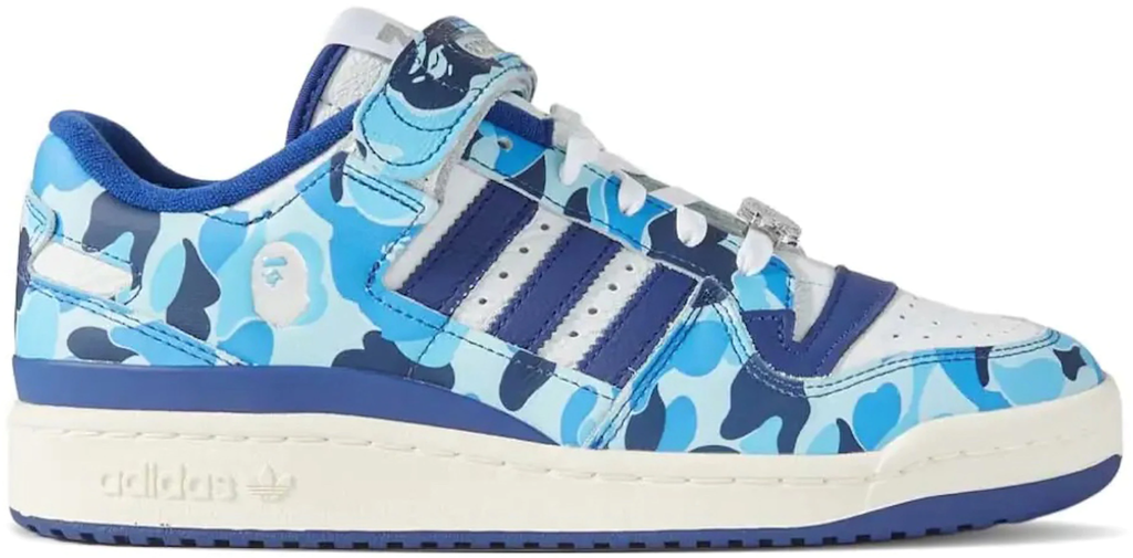 Giày Adidas Forum Low 84 x BAPE '30th Anniversary Blue' ID4772
