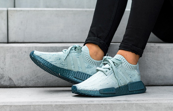Adidas NMD R1 Primeknit 'Sea Crystal' CG3601 â AUTHENTIC SHOES