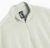 Áo Adidas Basketball Velour 1/2-zip Sweatshirt 'Halo Green' IA1989