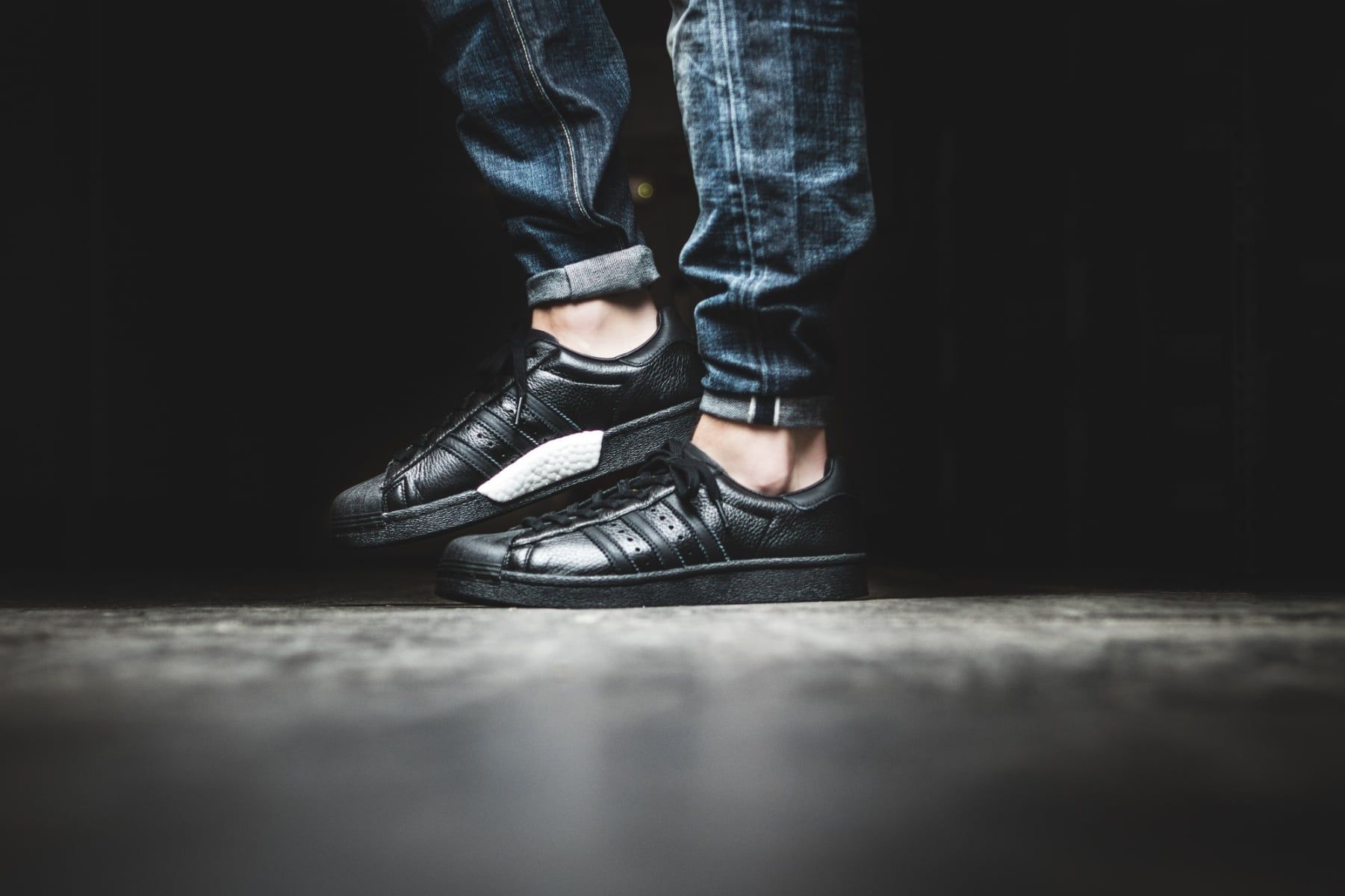 superstar boost black