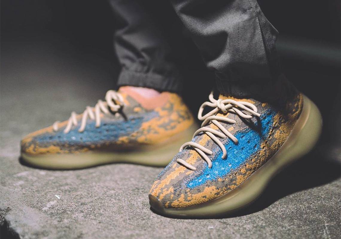 Mens adidas yeezy boost 380 blue oat stores Clearance