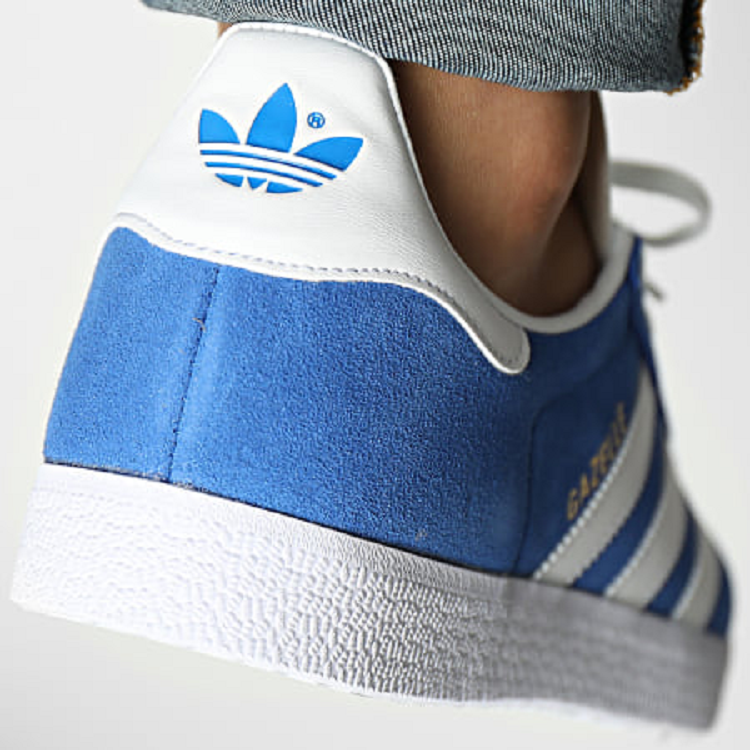 Giày Adidas Gazelle 'Blue Cloud White Gold Metallic' GX2207
