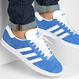 Giày Adidas Gazelle 'Blue Cloud White Gold Metallic' GX2207