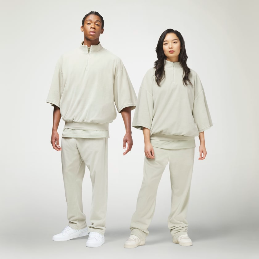 Áo Adidas Basketball Velour 1/2-zip Sweatshirt 'Halo Green' IA1989