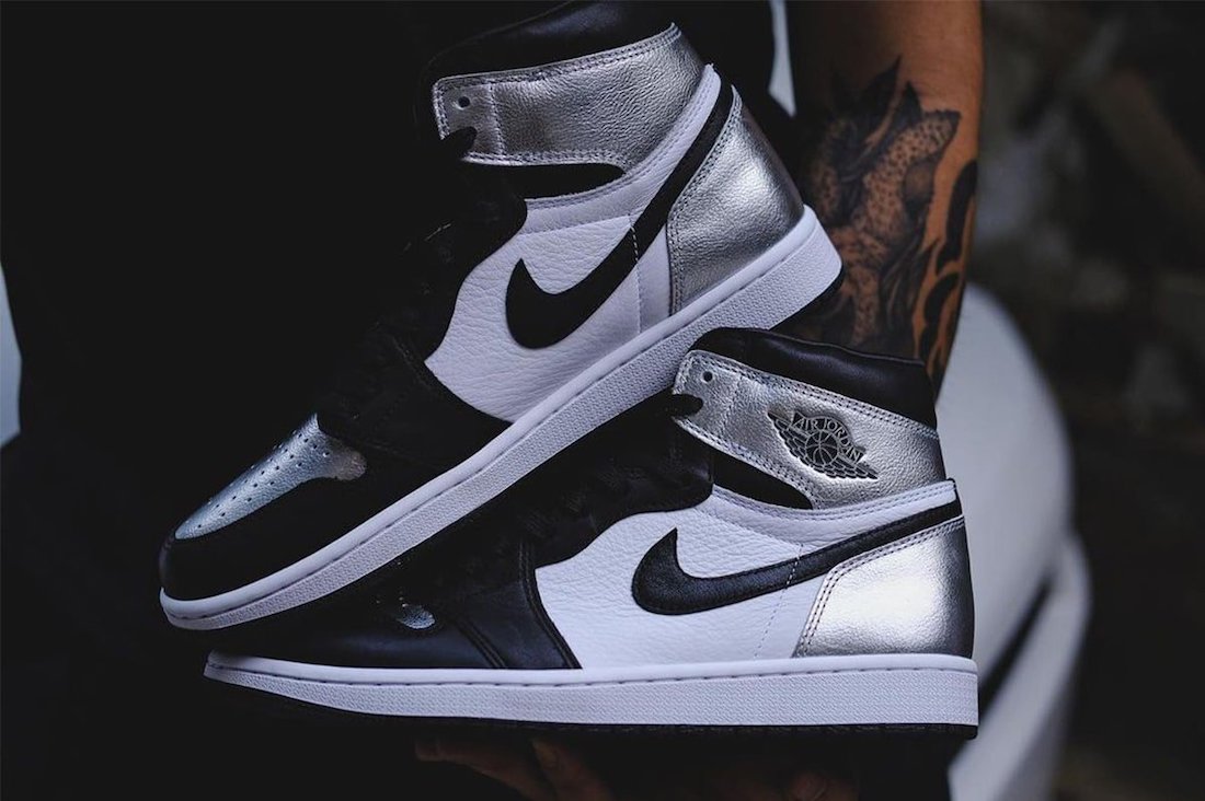air jordan 1 high silver