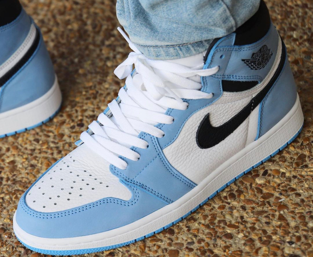 Giay Nike Air Jordan 1 Retro High Og Gs University Blue 134 Authentic Shoes