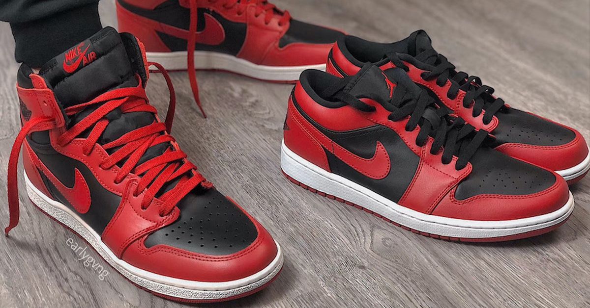 Giay Nike Air Jordan 1 Low Gs Reverse Bred 606 Authentic Shoes Giay Nike Air Jordan 1 Low Gs Reverse Bred 606 Authentic Shoes