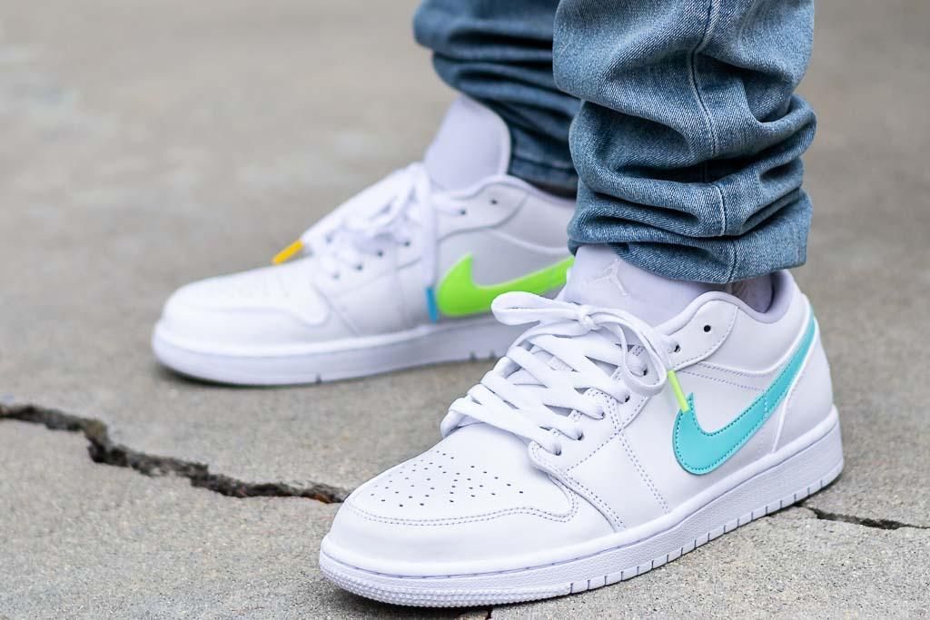 air jordan 1 low all white womens