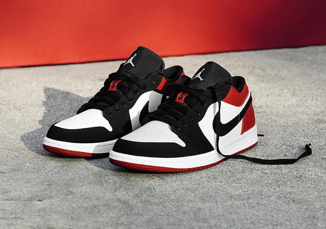 Nike Air Jordan 1 Low 'Black Toe' 553558-116 – AUTHENTIC SHOES