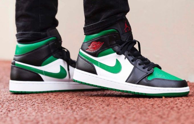 green mid jordan 1