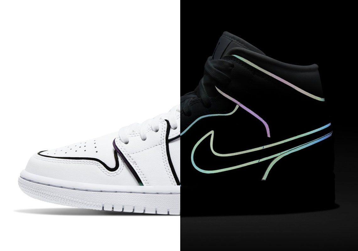 nike reflective jordan 1
