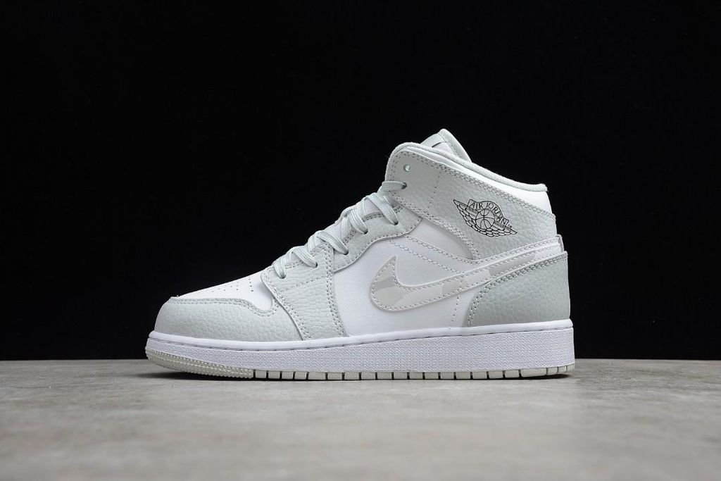 Jordan 1 mid gs grey camo