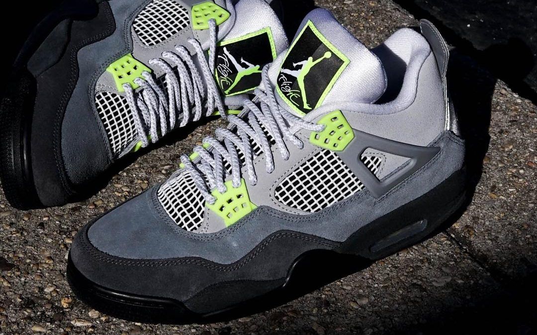nike air jordan 4 retro 95 neon