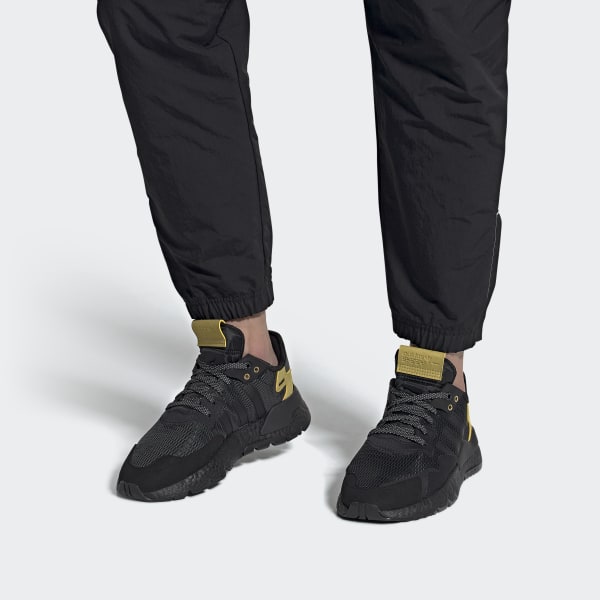 Adidas nite jogger black gold Clearance