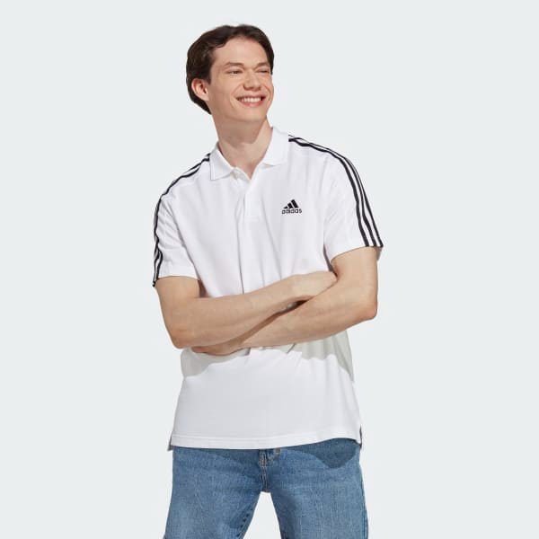 Áo Adidas Essentials 3 Stripes 'White Black' IC9312