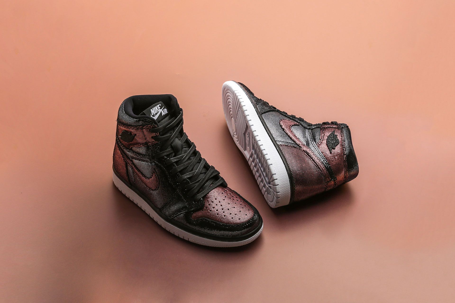 jordan 1 retro high fearless metallic rose gold