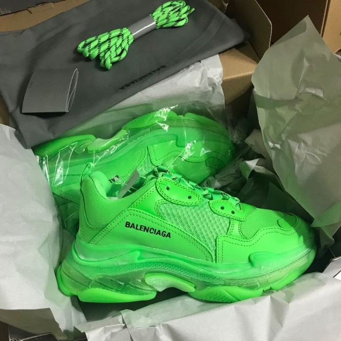 Triple s green balenciaga Clearance