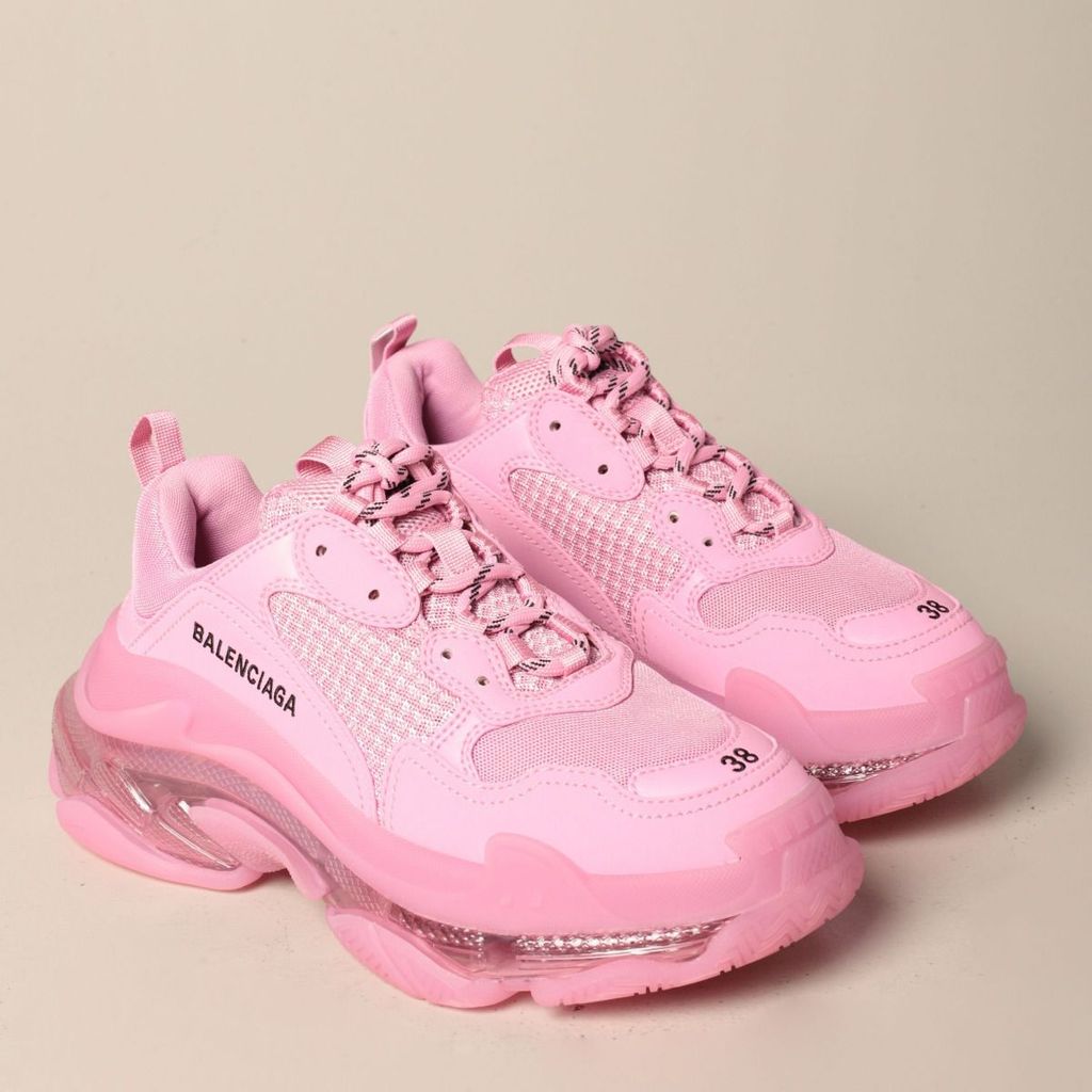 Balenciaga triple s pink clear sole clearance