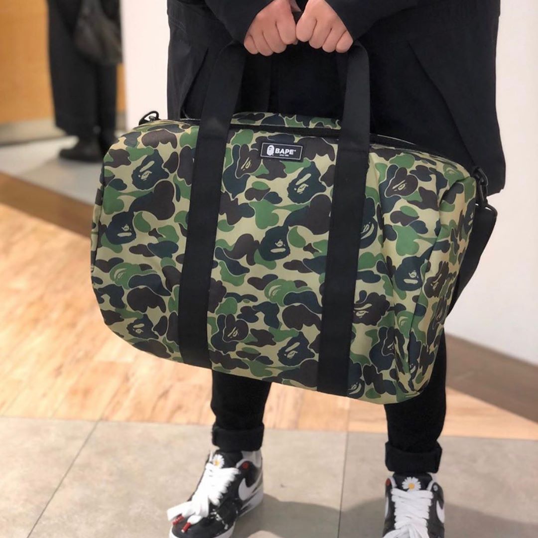 duffle bag bape