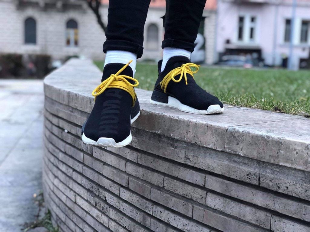 Adidas NMD HU Pharrell Human Species 'Black' BB3068 – AUTHENTIC SHOES