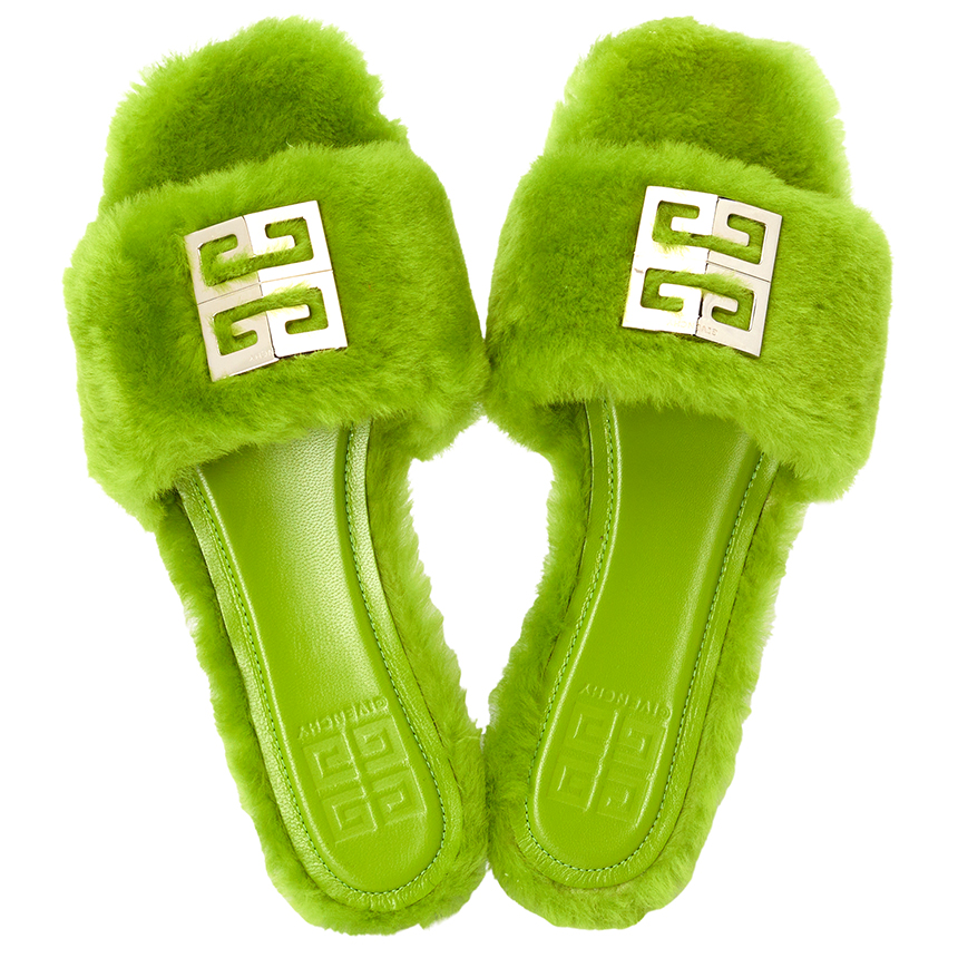 Dép Givenchy 4G Flat 'Green' BE306FE1LR-358
