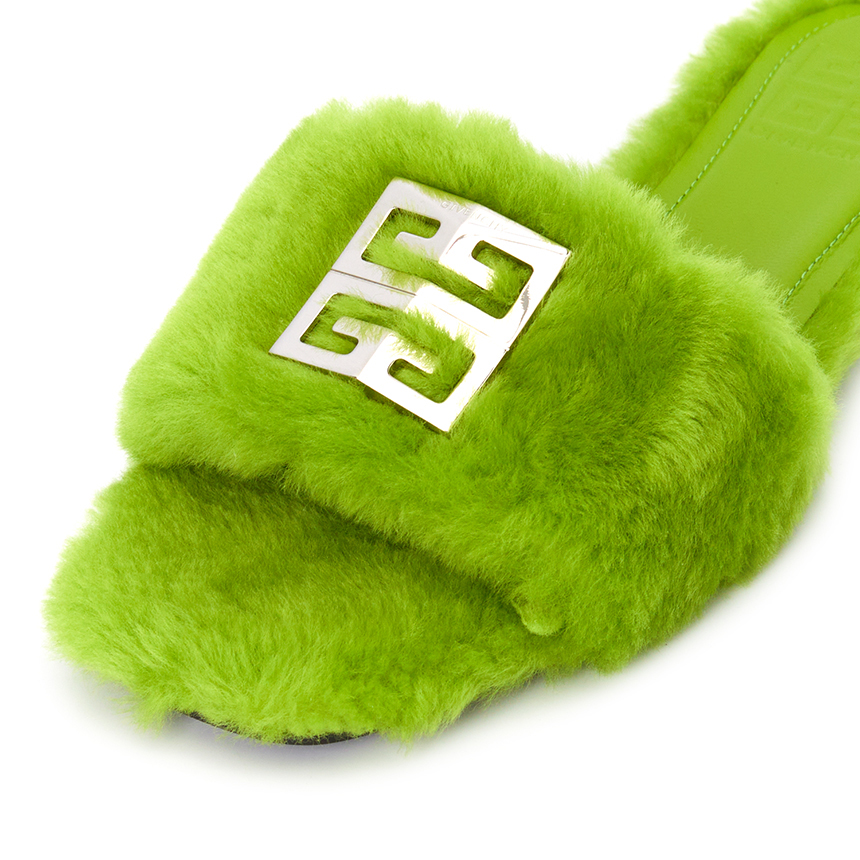 Dép Givenchy 4G Flat 'Green' BE306FE1LR-358