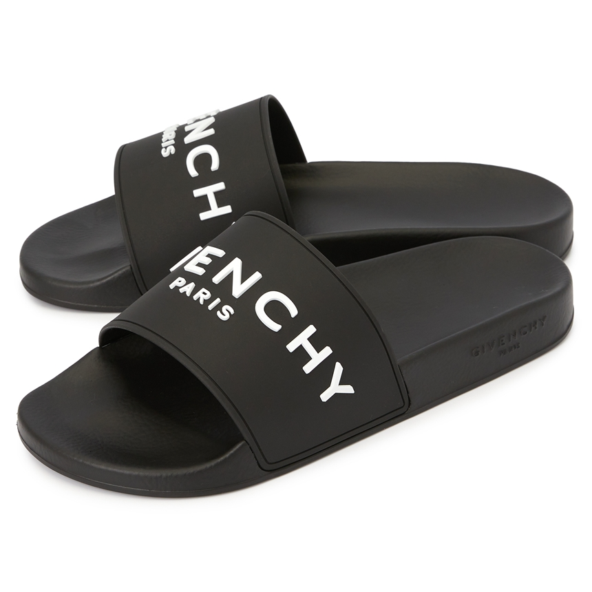 Dép Givenchy Logo Slide 'Black' BH301TH1DB-001