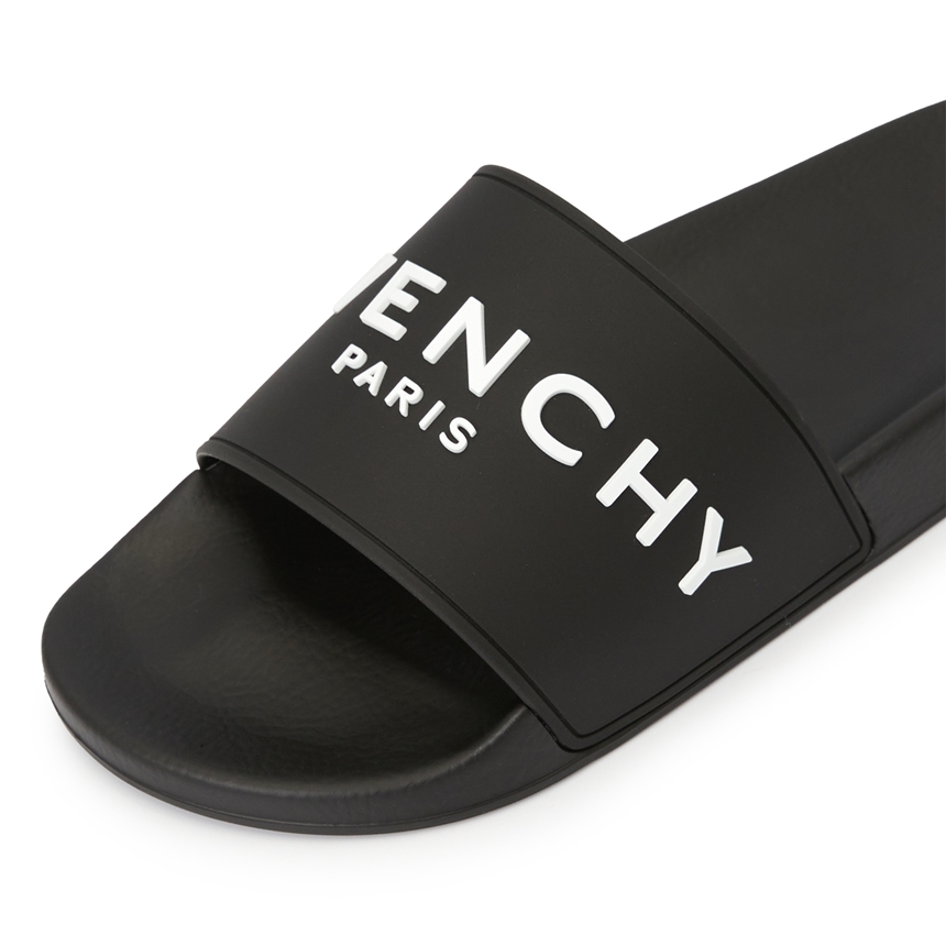 Dép Givenchy Logo Slide 'Black' BH301TH1DB-001