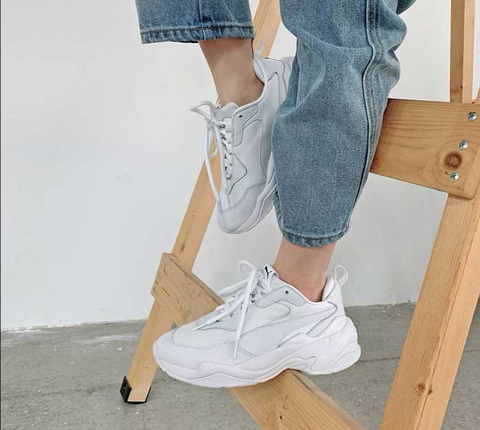 puma thunder spectra triple white