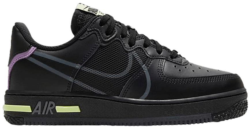 Giày Nike Air Force 1 React GS 'Triple Black' CD6960-001 – AUTHENTIC SHOES