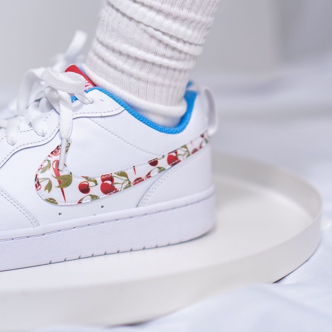 nike court borough low cherry