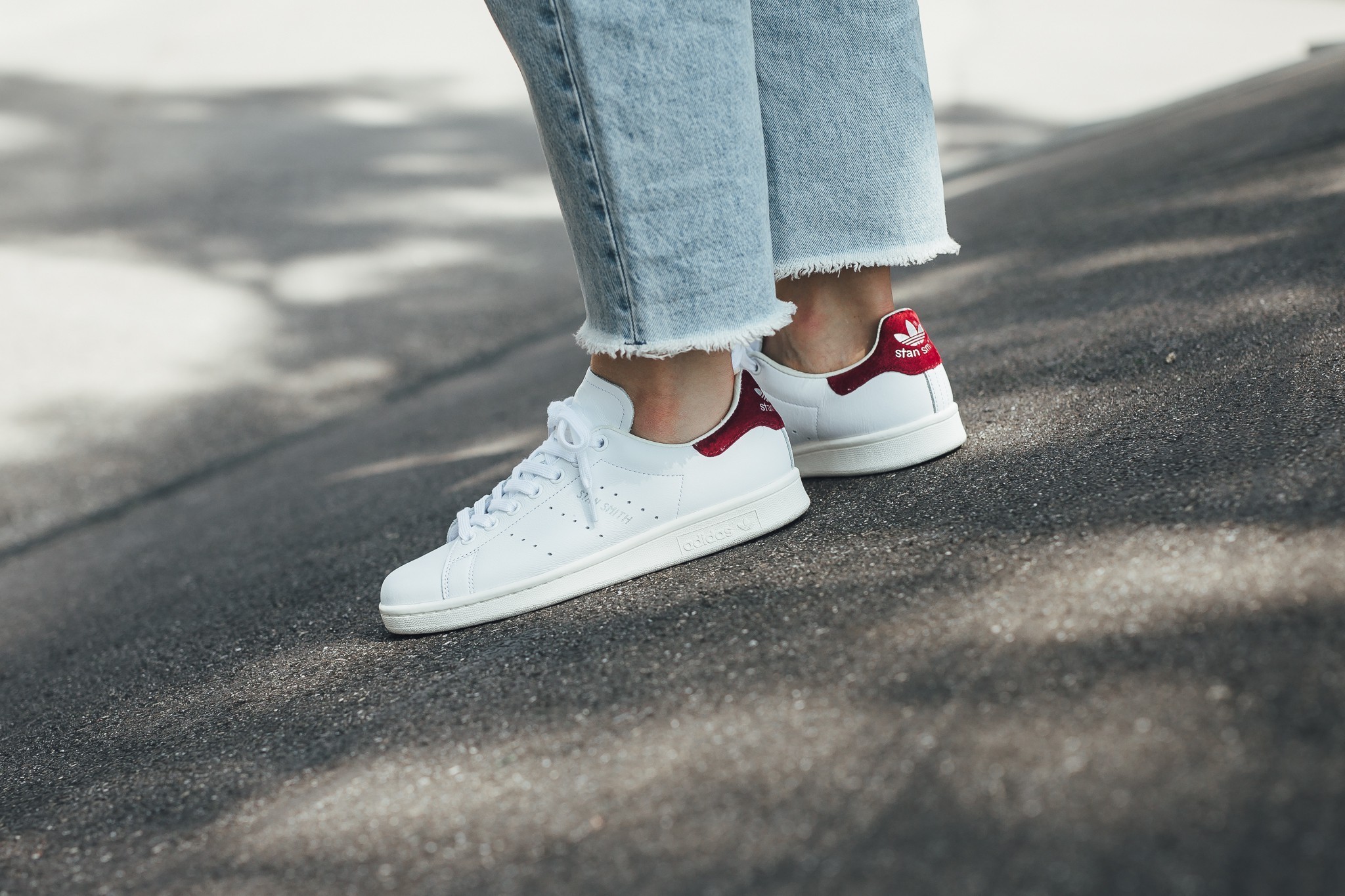 Giày Adidas Originals Stan Smith 'White Burgundy' AQ0887 – AUTHENTIC SHOES